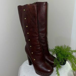 Tall Leather Studded Uggs Boots